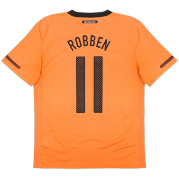 Camiseta de local de Netherlands 2010-11 Robben #11 - 5/10 - (M)