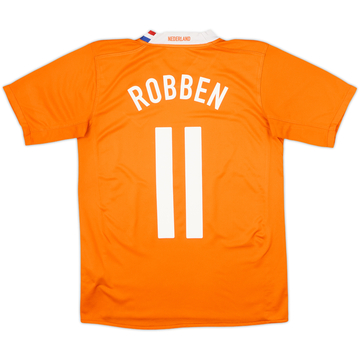 Camiseta de local de los Países Bajos 2008-10 Robben #11 - 6/10 - (XL.Niños)