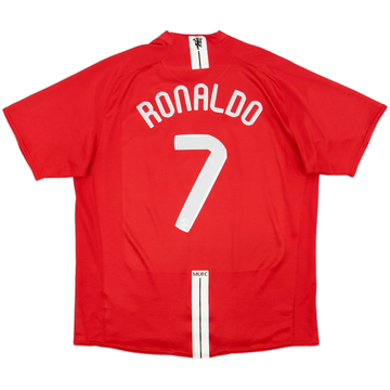 2007-09 Manchester United Home Shirt Ronaldo #7 - 6/10 - (XL)