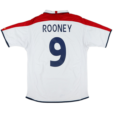 2003-05 England Home Shirt Rooney #9 - 7/10 - (M)