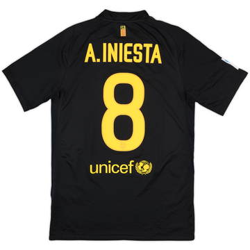 2007-08 Barcelona Home Shirt A.Iniesta #8 - 7/10 - (M)
