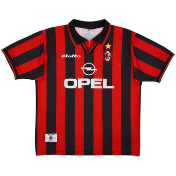 ウェア AC MILAN #18 BAGGIO 1994-95 AC Milan Home L/S Shirt Baggio #18 - 6/10 - (L)