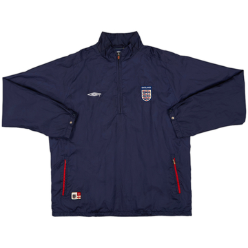 2006-07 England Umbro 1/4 Zip Training Shirt - 8/10 - (L)