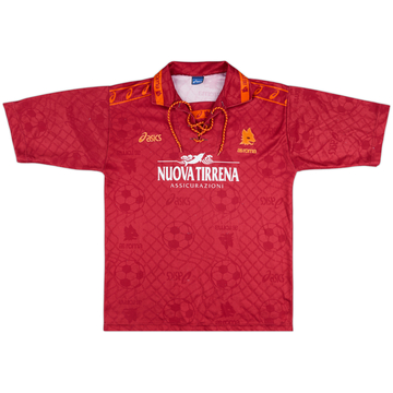 1994-95 Roma Home L/S Shirt #9 (Moriero) - 7/10 - (S)