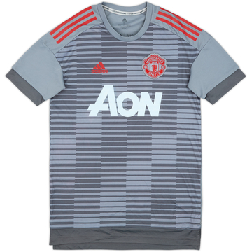 2017-18 Manchester Unido adidas Camiseta de Entrenamiento - 8/10 - (S)