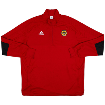 2018-19 Wolves adidas 1/4 Zip Sweat Top - 7/10 - (XXL)
