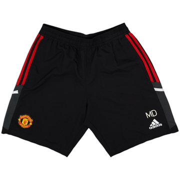 2022-23 Manchester United adidas Pantalones cortos de entrenamiento Edición para el personal MD - 10/10 - (M)