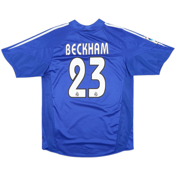 2004-05 Real Madrid Home Shirt Beckham #23 - 8/10 - (XL)