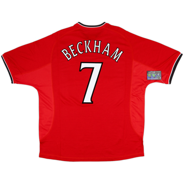 2000-02 Manchester United Home Shirt Beckham #7 (XXL)