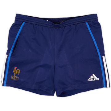 1998-00 Pantalones cortos adidas de entrenamiento de Francia - 5/10 - (M)