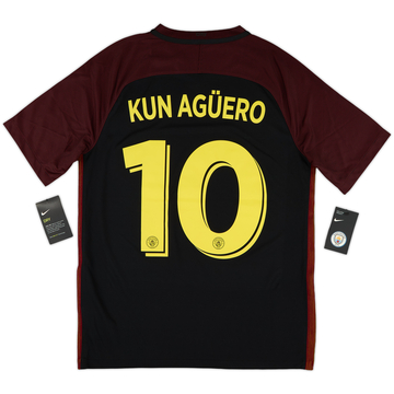 2018-19 Manchester City Home Shirt Kun Agüero #10 - (XXL)