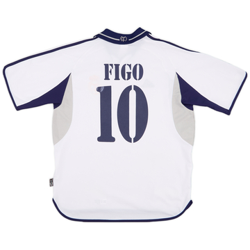 【★超目玉】 Real 1998-00 Madrid (L) - 6/10 - #10 Figo Shirt Home 記念グッズ