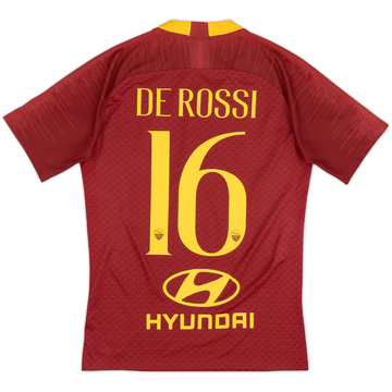 2018-19 Roma Home Shirt De Rossi #16 (M)