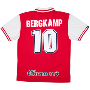 1996-98 Arsenal Home Shirt Bergkamp #10 - 7/10 - (XXL)