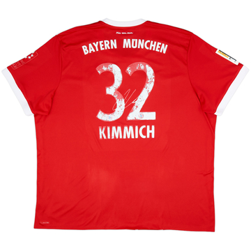 Camiseta de local del Bayern Munich 2017-18 autografiada Kimmich #32 - 5/10 - (3XL)