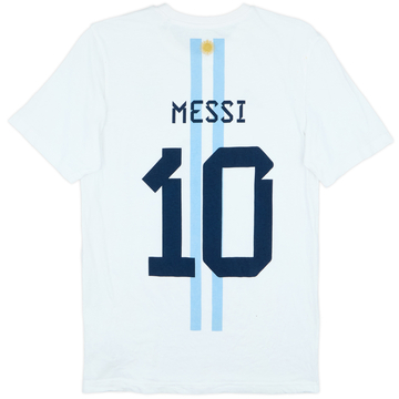 2022-23 Argentina adidas Camiseta de Algodón Messi #10 - 7/10 - (S)