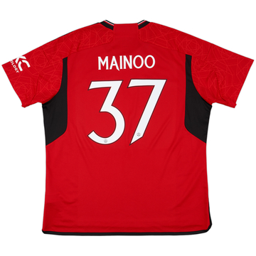 マンチェスターユナイテッド　MAINOO 37 2023-24 Manchester United Third Shirt Mainoo #37 (XS)