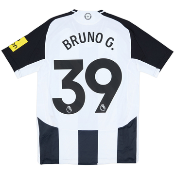 Newcastle United BRUNO G. サッカーユニフォーム39 Black adidas Newcastle United 2024/25 Bruno G. #39 Home