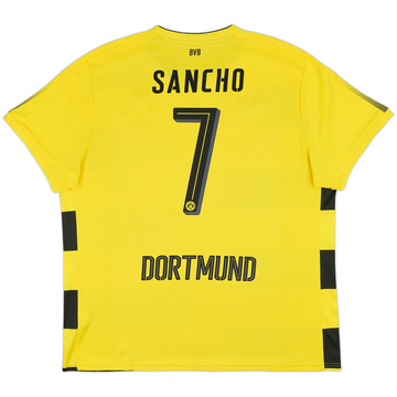 2017-18 Borussia Dortmund Authentic Home L/S Shirt Sancho #7 (S)