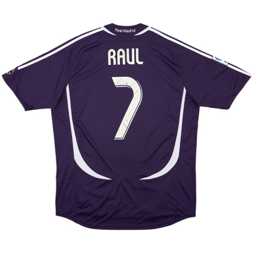 2008-09 Real Madrid CL Third Shirt Raul #7 (XL)