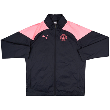 2023-24 Manchester City Puma Hooded Rain Jacket - 8/10 - (L)