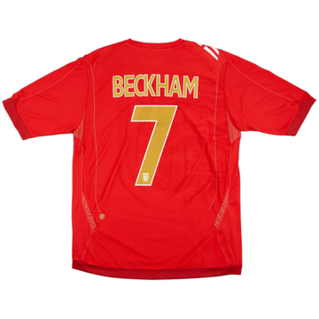 2006-08 England Away L/S Shirt Beckham #7