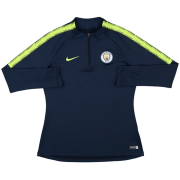 2018-19 Manchester City Nike 1/4 Zip Training Top - 9/10 - (S)