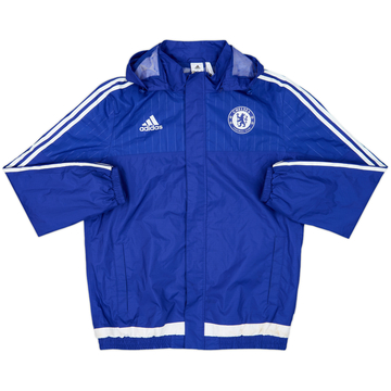 2006-07 Chelsea adidas 1/4 Zip Hooded Rain Jacket - 10/10 - (L)