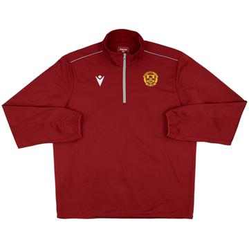 2020-21 Motherwell Macron 1/4 Zip Training Top - 8/10 - (3XL)