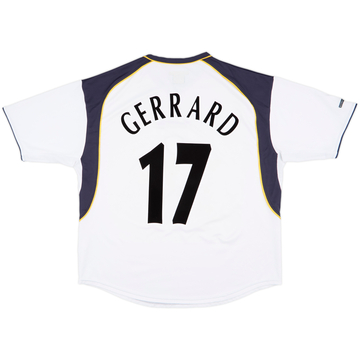 2001-03 Liverpool Away Shirt Gerrard #17 - 7/10 - (XL)