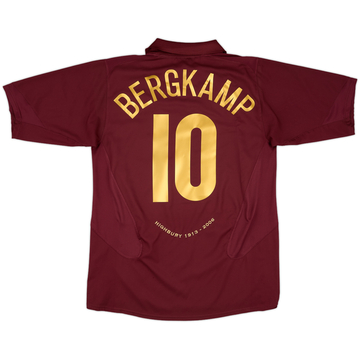 2004-06 Arsenal Away L/S Shirt Bergkamp #10 (XXL)