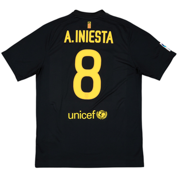 FC Barcelona A. INIESTA 8番シャツ New FC Barcelona Away ANDRES INIESTA #8 Kit top CAMISETA