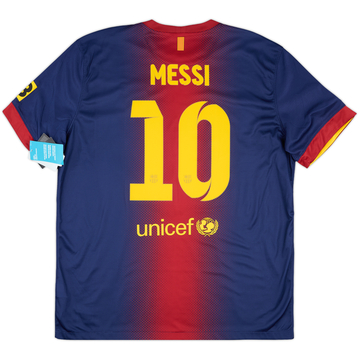 2012-13 Barcelona Home Shirt Messi #10 (XXL)