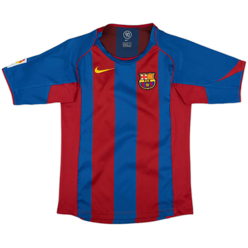 バルセロナ 04-05（H） ラーション 2004-05 Barcelona Home Shirt Larsson #7 L | Vintage Football
