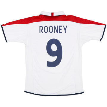 2003-05 England Home Shirt Rooney #9 - 8/10 - (M)