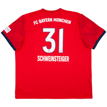 2018-19 Bayern Munich Home Shirt Schweinsteiger #31 - 7/10 - (XXL)