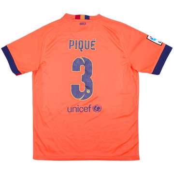 2011-12 Barcelona Away Shirt Pique #3 (S)