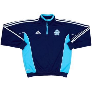 1999-00 Olympique Marseille adidas 1/4 Zip Fleece Top - 7/10 - (L)