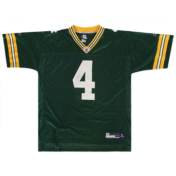 2002-04 Green Bay Packers Favre #4 Reebok On Field Alternate