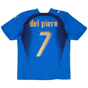2007-08 Italy Home Shirt Del Piero #7 - 6/10 - (S)