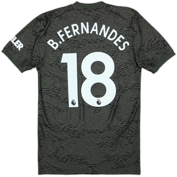 Camiseta de visitante del Manchester United 2020-21 B.Fernandes #18 - 10/10 - (XS)