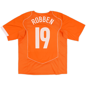 2004-06 Países Bajos Local Camiseta Robben #19 - 6/10 - (XL)