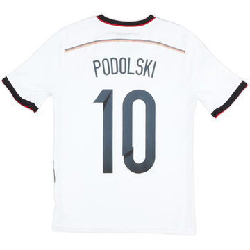 Camiseta de local de Alemania 2014-15 Podolski #10 - 4/10 - (XL.Niños)