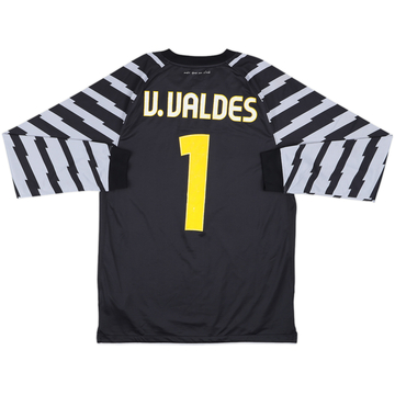 Nike FC Barcelona V. VALDES ゴールキーパーシャツ FC Barcelona Goalkeeper Jersey #1 V. Valdes Nike Blue Shirt