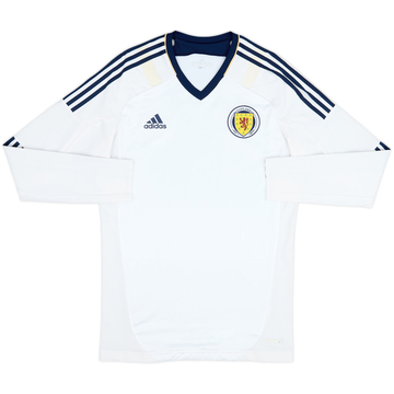 2012-14 Scotland Player Issue Techfit Away L/S Shirt - 5/10 - (XL)