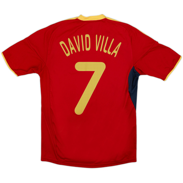 2009 Spain Home Shirt David Villa #7 - 8/10 - (S)