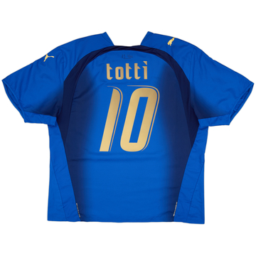 2006 Italy Home Shirt Totti #10 - 9/10 - (XXL)