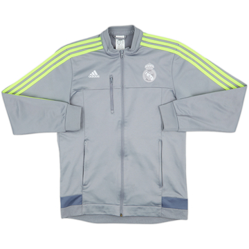 ウェア adidas Real Madrid Anthem Jacket 2015-16 adidas Real Madrid Anthem Jacket 2015/16 - Grey