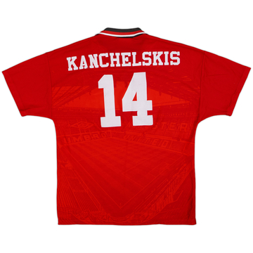 1994-96 Manchester United Home Shirt Kanchelskis #14 - 8/10 - (M)