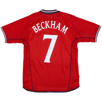 2002-04 England Away L/S Shirt Beckham #7
